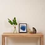 Café Fraise Bleu Framed Canvas Print Gallery Image 4
