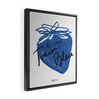 Café Fraise Bleu Framed Canvas Print Gallery Image 2
