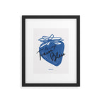 Café Fraise Bleu Framed Art Print Gallery Image 5