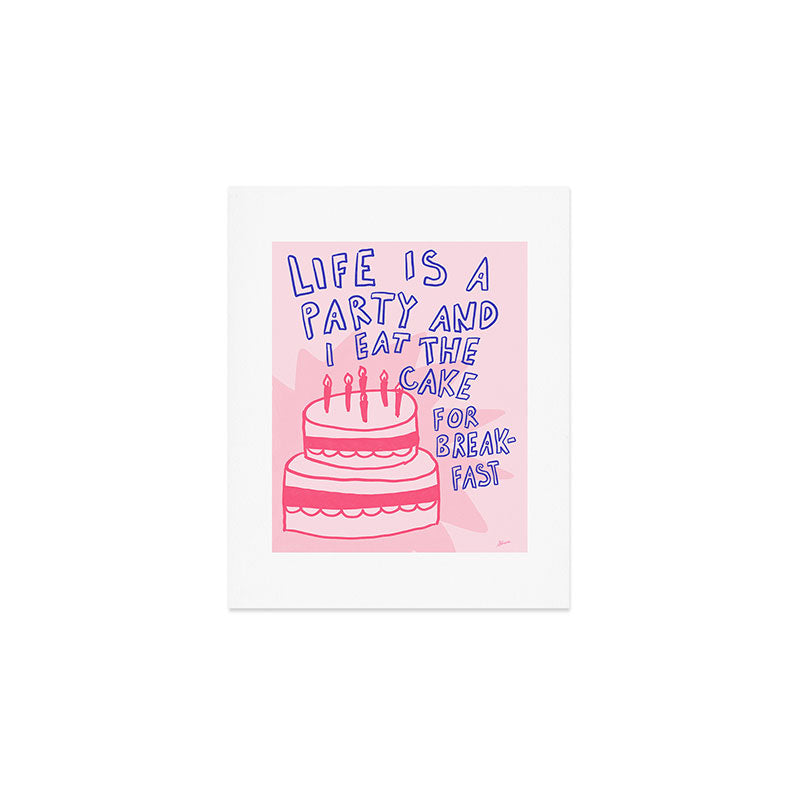Cake for Breakfast Art Print Gallery Image 1