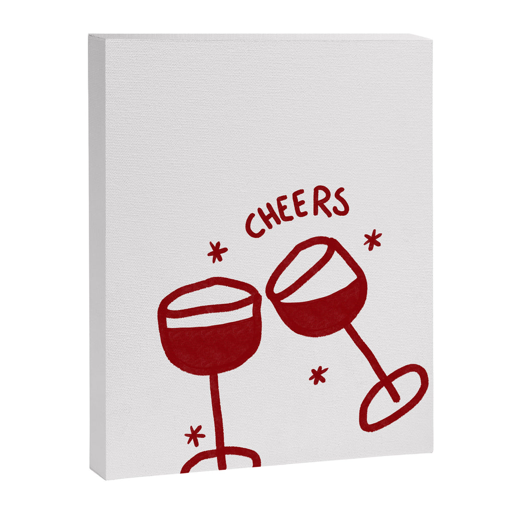 Cheers - Red Wine Glasses Canvas Print Gallery Image 6
