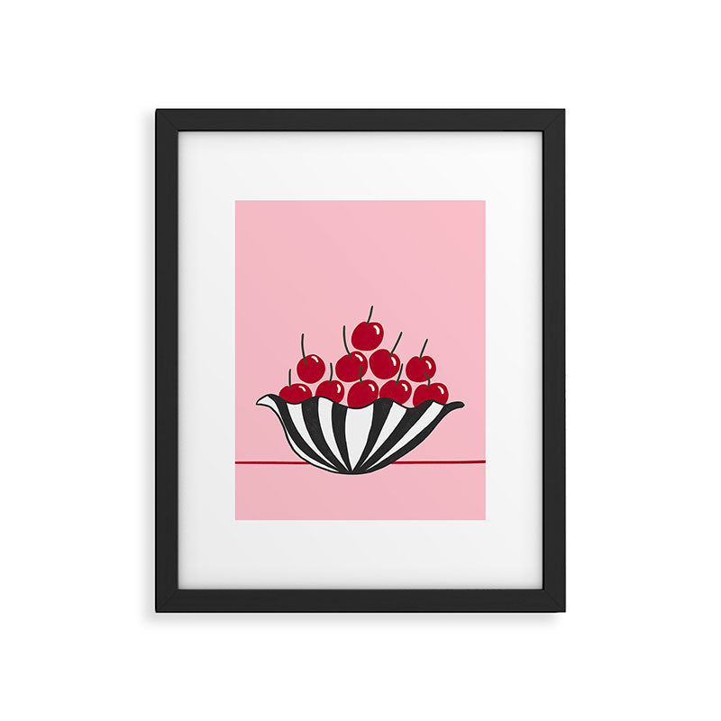Cherry Bowl  Framed Art Print Gallery Image 5