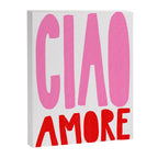 Ciao Amore - Pink and Red Canvas Print Gallery Image 6