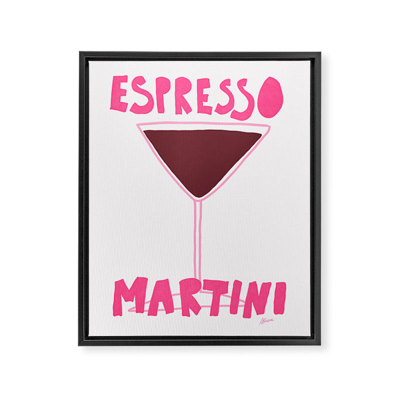 Espresso Martini Framed Canvas Print Gallery Image 6