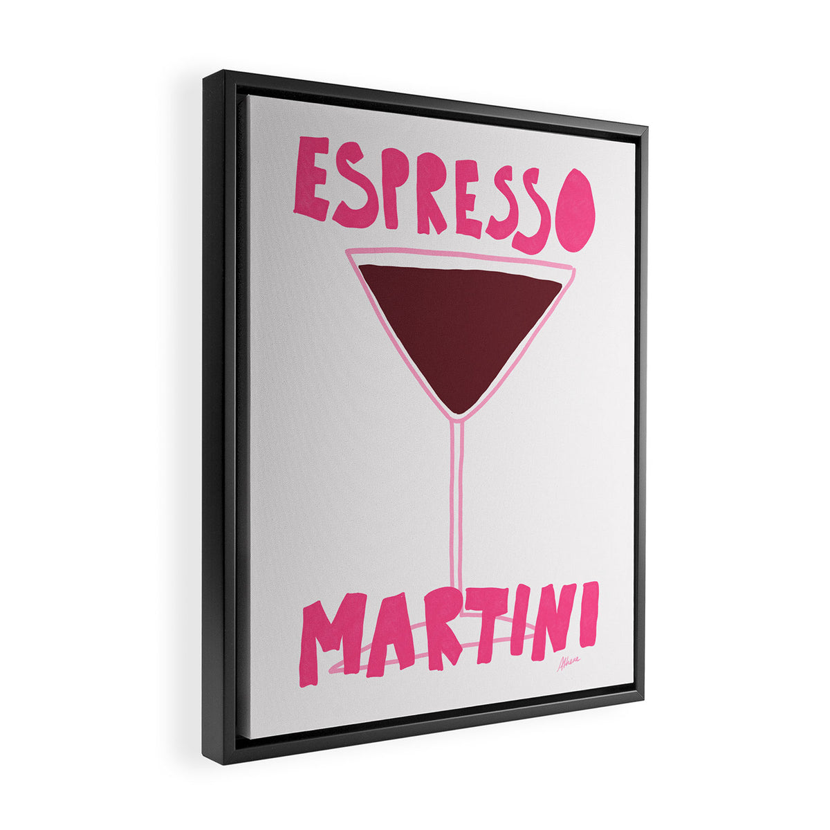 Espresso Martini Framed Canvas Print Gallery Image 2