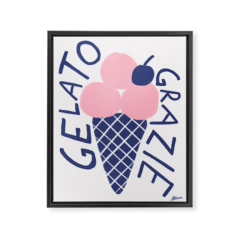 Gelato Grazie Framed Canvas Print Gallery Image 6