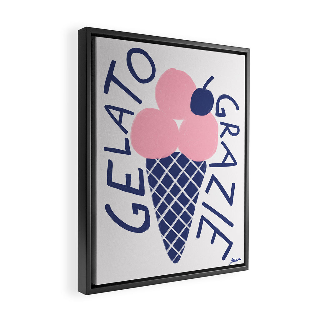 Gelato Grazie Framed Canvas Print Gallery Image 2