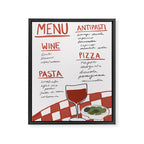 Italian Menu Framed Canvas Print Gallery Image 6