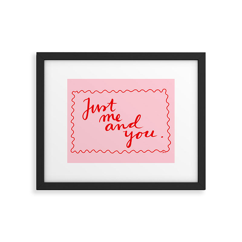 Just Me And You - Pink and Red Framed Art Print Gallery Image 5