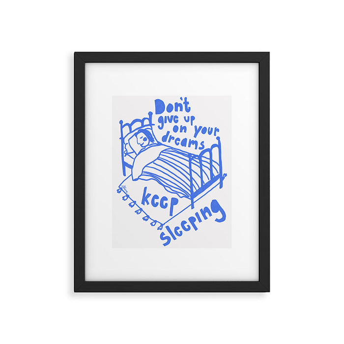 Keep Sleeping Framed Art Print Gallery Image 1