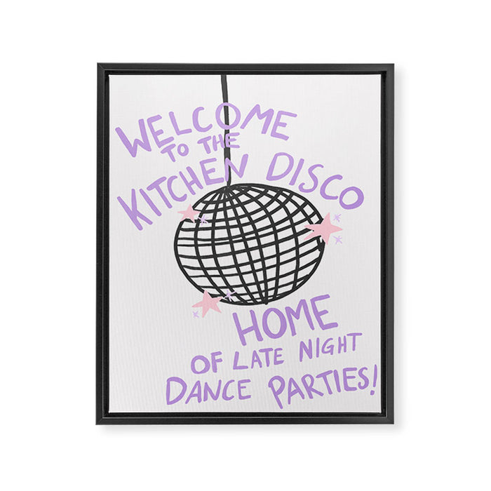 Kitchen Disco Framed Canvas Print Gallery Image 1