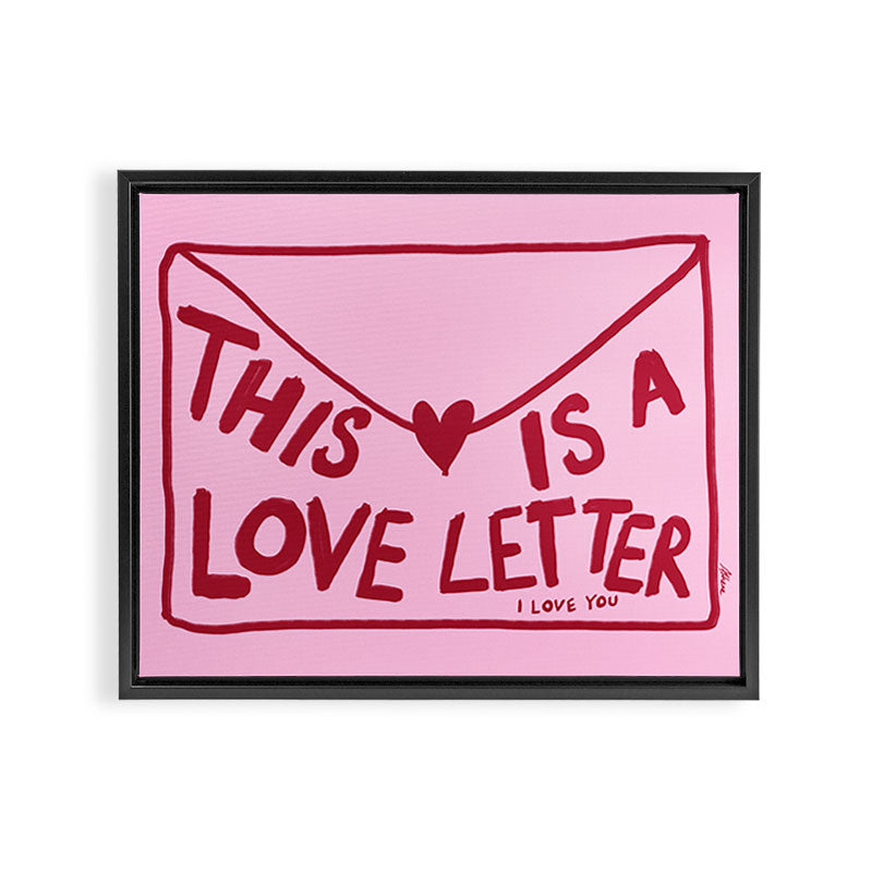 Love Letter - Horizontal Framed Canvas Print Gallery Image 12