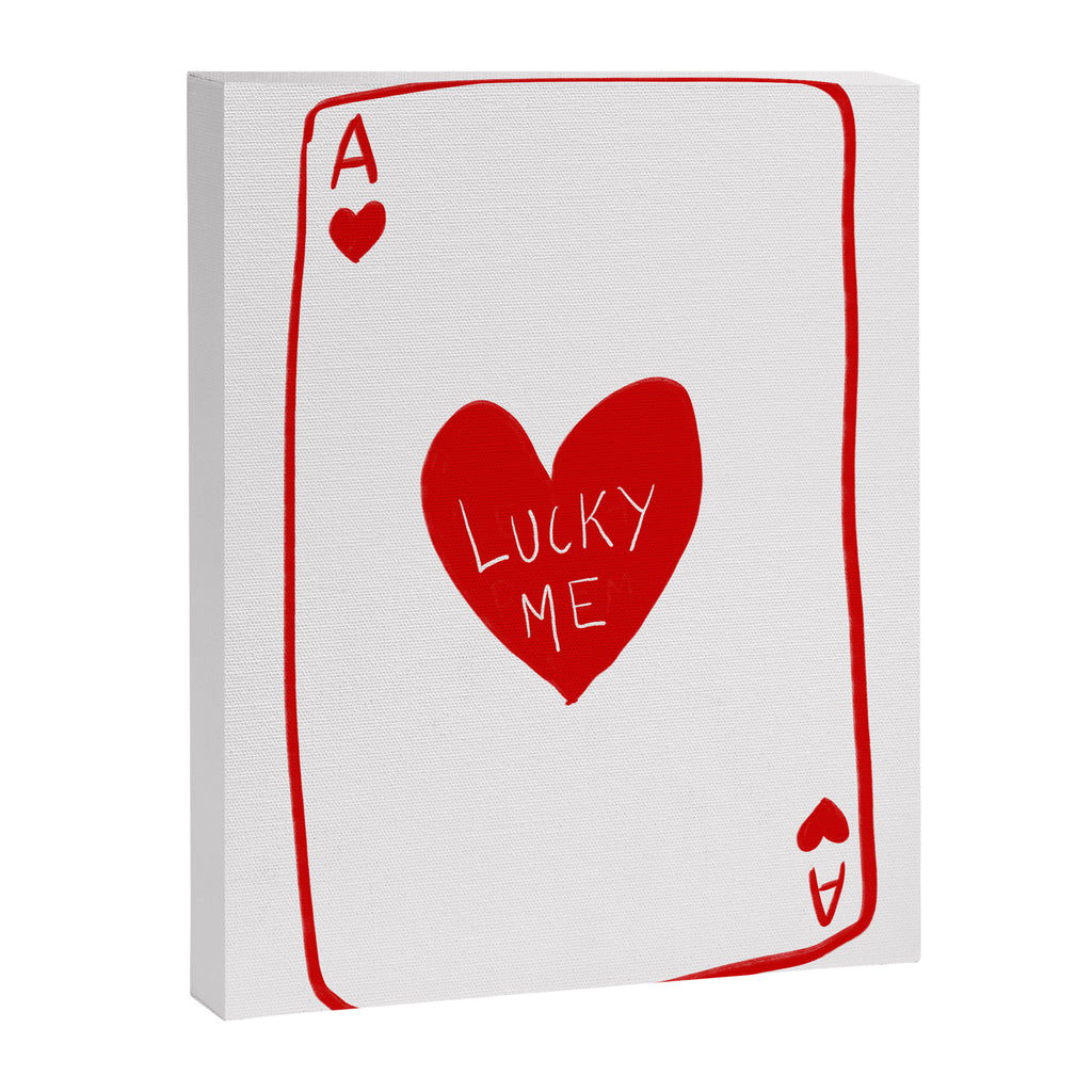 Lucky Me - Playing Card Canvas Print Gallery Image 6