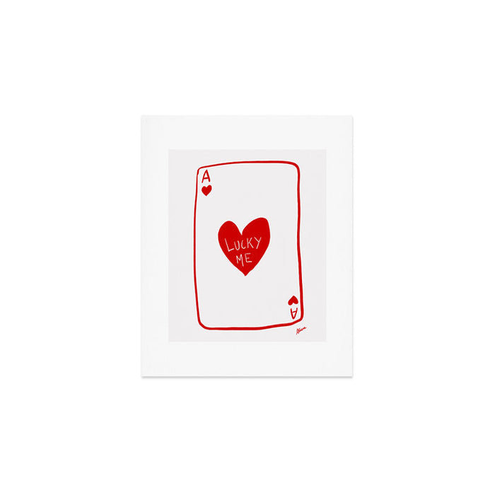 Lucky Me - Playing Card Art Print Gallery Image 1
