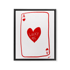 Lucky Me - Playing Card Framed Canvas Print Gallery Image 6