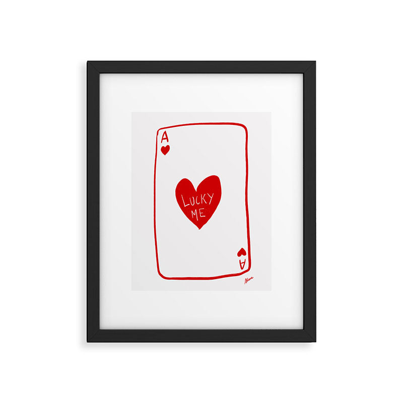 Lucky Me - Playing Card Framed Art Print Gallery Image 5