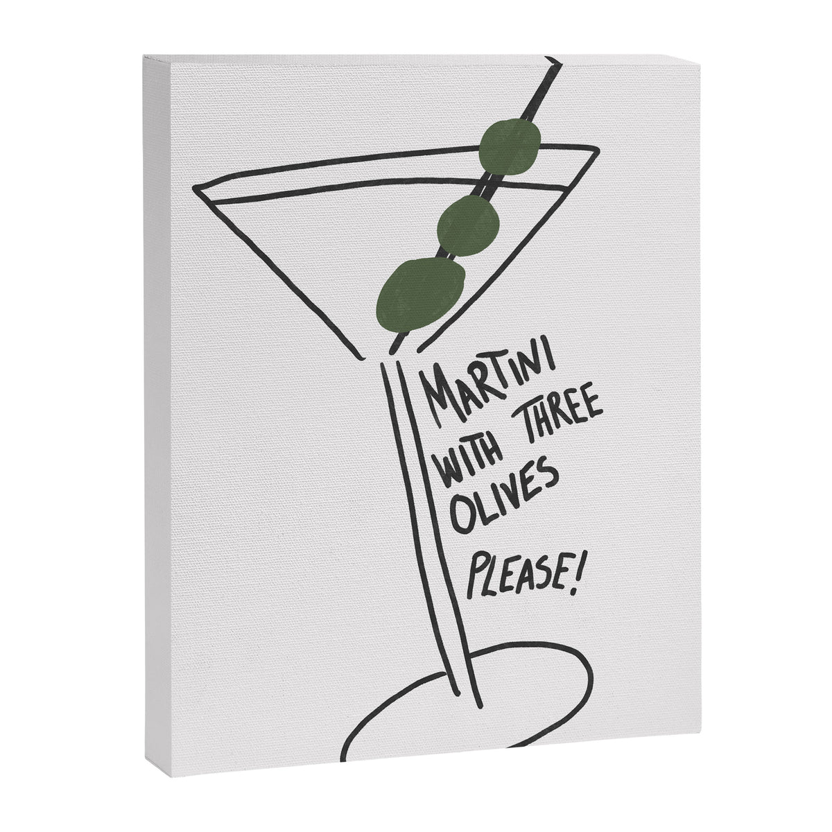 Martini Three Olives Canvas Print Gallery Image 6