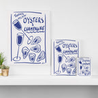 Oysters and Champagne - Coastal Art Canvas Print Gallery Image 3
