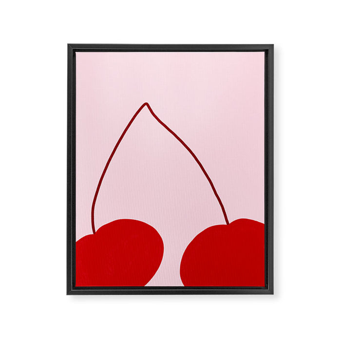 Red Cherries Framed Canvas Print Gallery Image 1