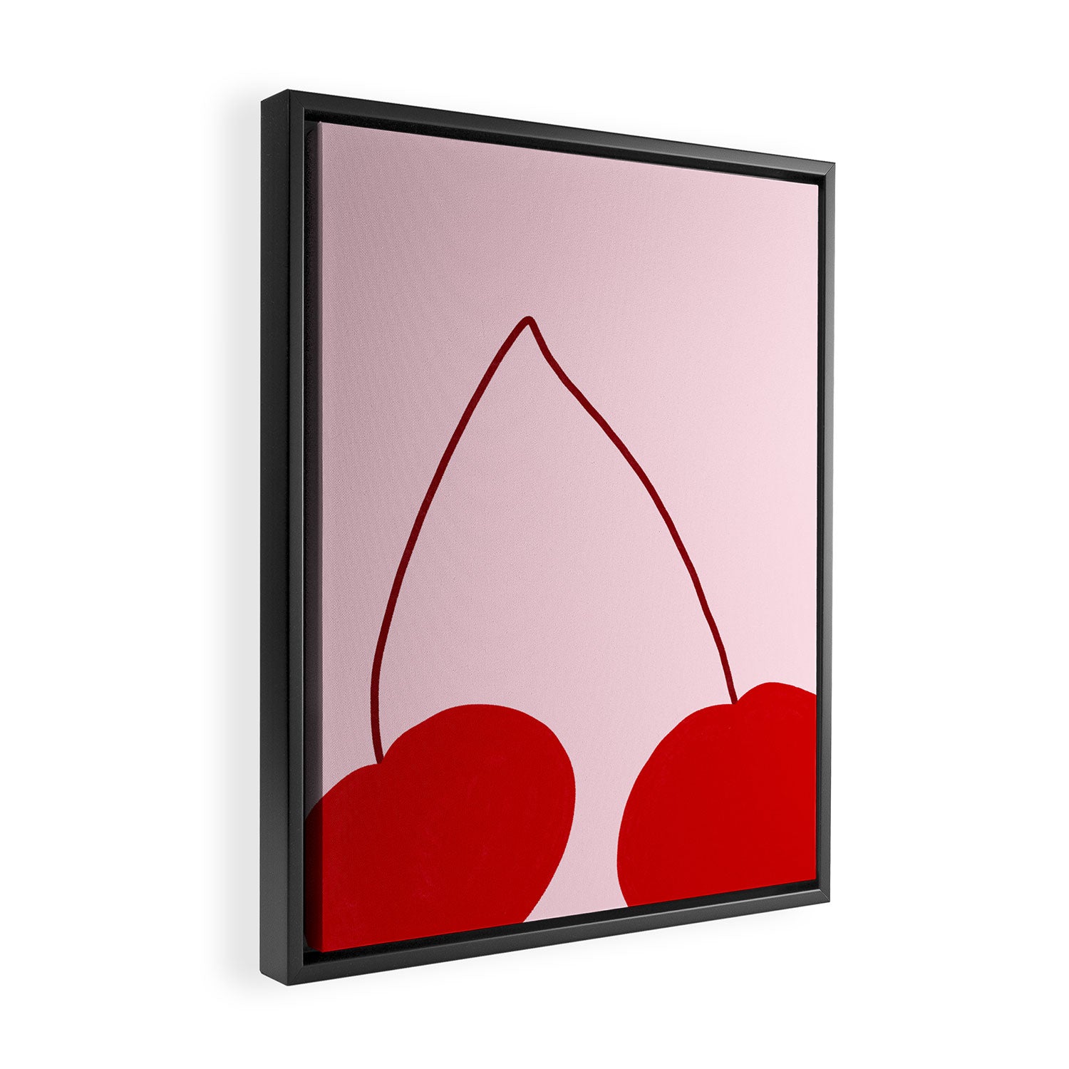 Red Cherries Framed Canvas Print Gallery Image 2