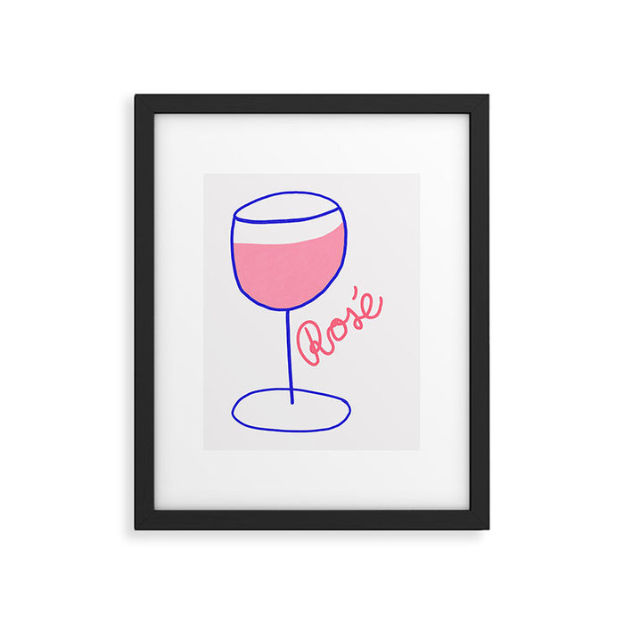 Rosé Wine Framed Art Print Gallery Image 1