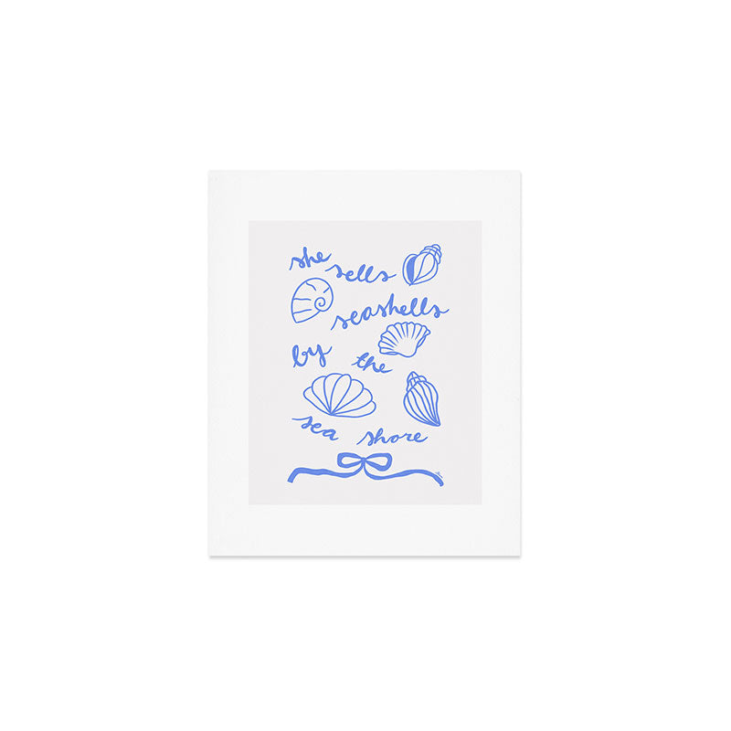 She Sells Sea Shells - Coastal Art Art Print Gallery Image 1