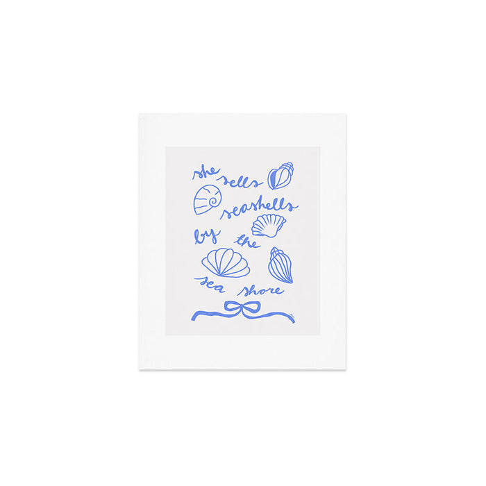 She Sells Sea Shells - Coastal Art Art Print Gallery Image 1