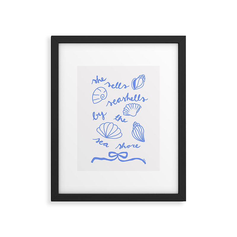 She Sells Sea Shells - Coastal Art Framed Art Print Gallery Image 5