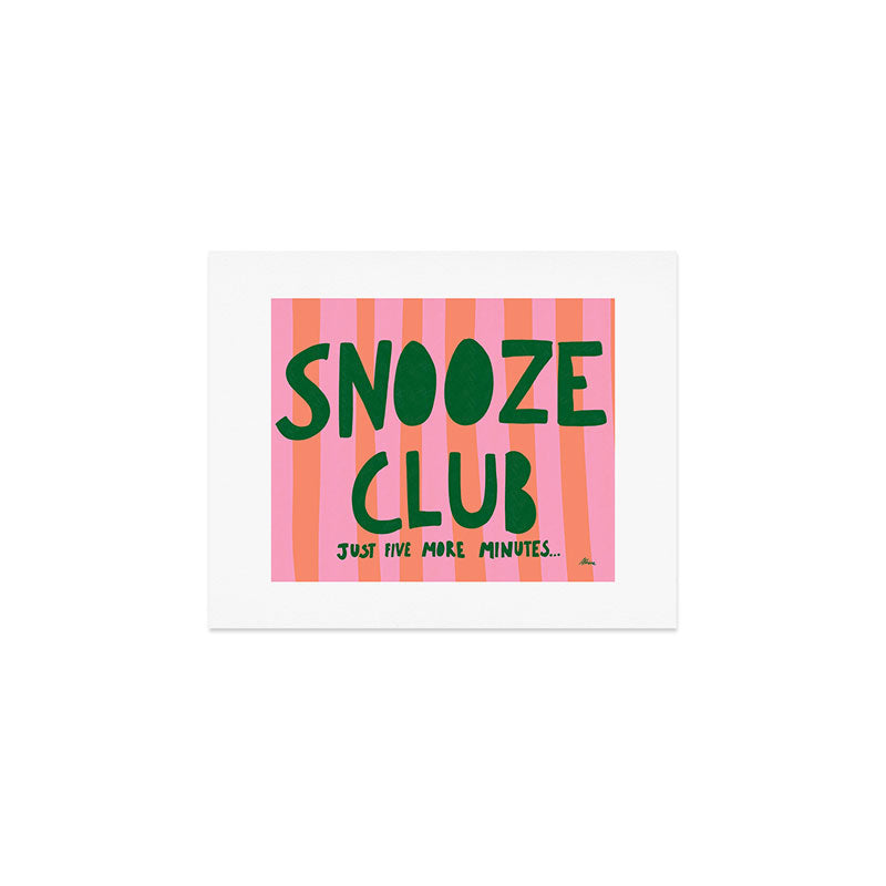 Snooze Club Art Print Gallery Image 1