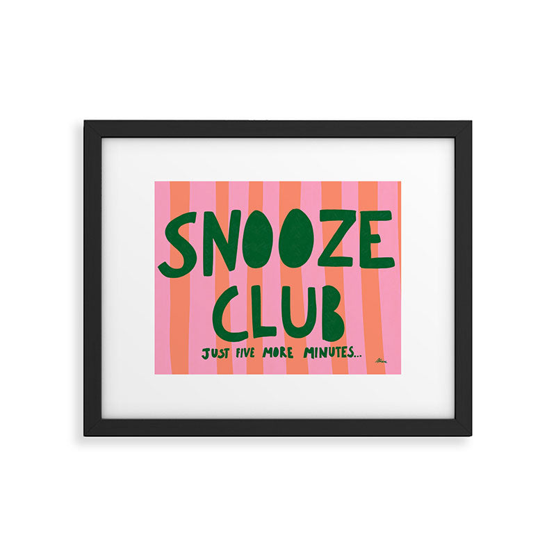 Snooze Club Framed Art Print Gallery Image 5