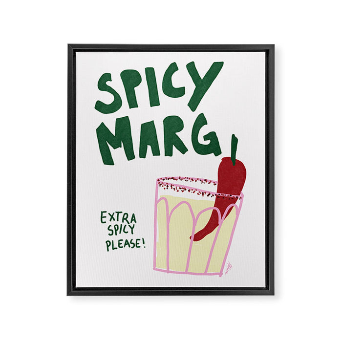 Spicy Margarita Cocktail Framed Canvas Print Gallery Image 1