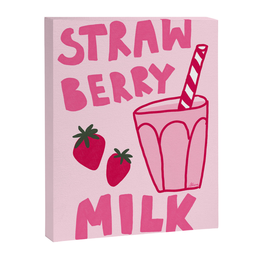 Strawberry Milk Canvas Print Gallery Image 6
