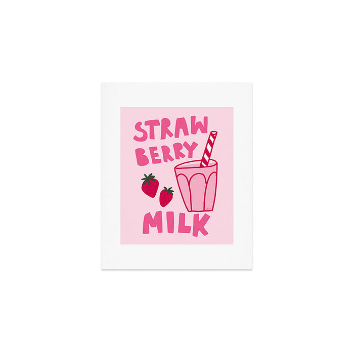 Strawberry Milk Art Print Gallery Image 1