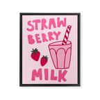 Strawberry Milk Framed Canvas Print Gallery Image 6