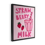 Strawberry Milk Framed Canvas Print Gallery Image 2