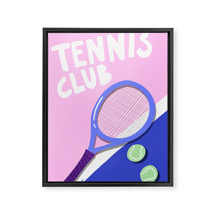 Tennis Club Framed Canvas Print Gallery Image 1