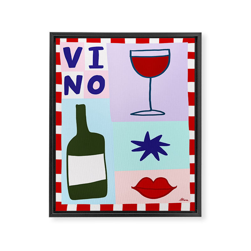 Vino Tinto Framed Canvas Print Gallery Image 6