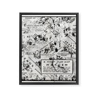 1932 Night-Club Map of Harlem, NY Centerfold from Manhattan Weekly by Elmer Simms Campbell Framed Canvas Print Gallery Image 8