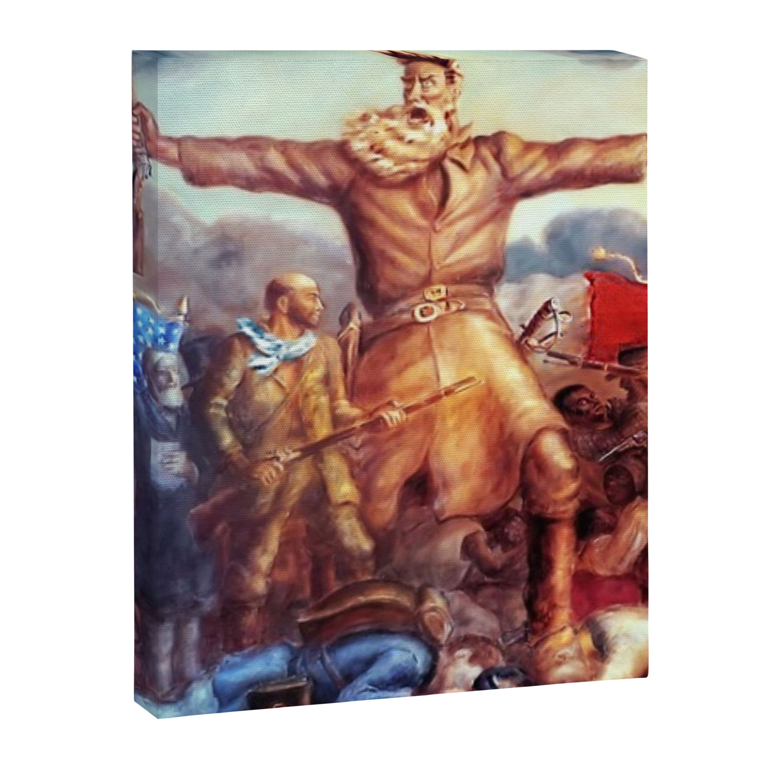 American Masterpiece, Abolitionist John Brown, Tragic Prelude American West portrait painting by John Steuart Curry Canvas Print Gallery Image 3