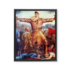 American Masterpiece, Abolitionist John Brown, Tragic Prelude American West portrait painting by John Steuart Curry Framed Canvas Print Gallery Image 8