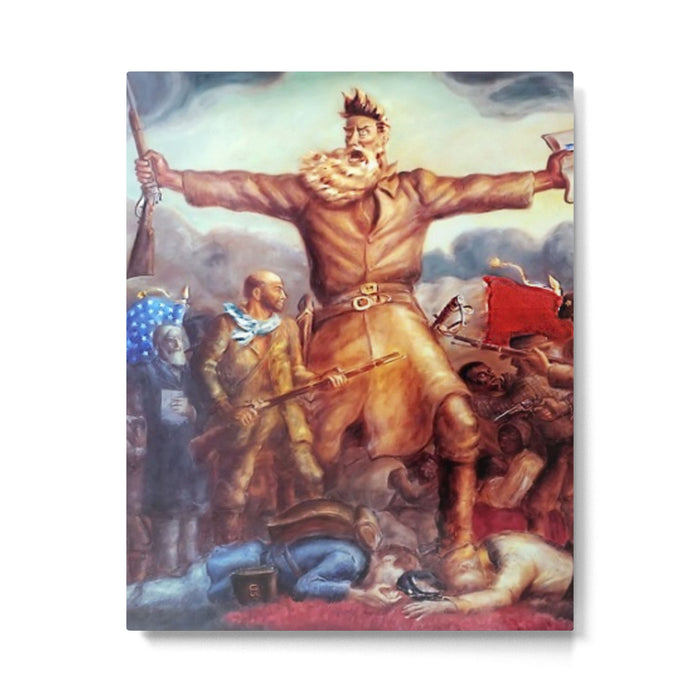 American Masterpiece, Abolitionist John Brown, Tragic Prelude American West portrait painting by John Steuart Curry Metal Print Gallery Image 1