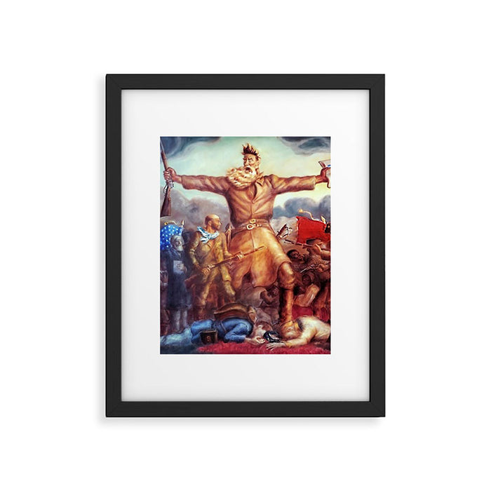 American Masterpiece, Abolitionist John Brown, Tragic Prelude American West portrait painting by John Steuart Curry Framed Art Print Gallery Image 1