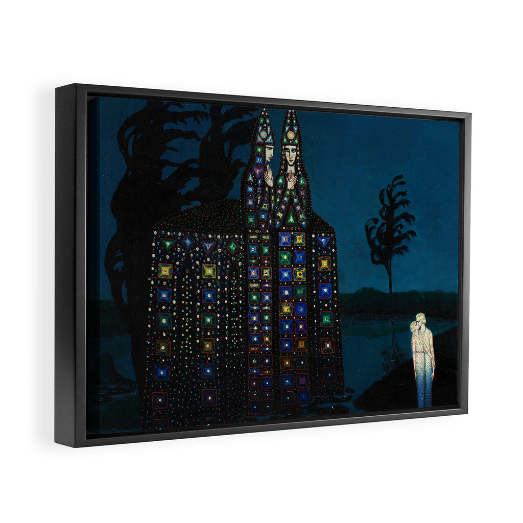 'Confirmation of Love,' Magical Realism Portrait Painting by BolesÅaw Biegas Framed Canvas Print Gallery Image 2