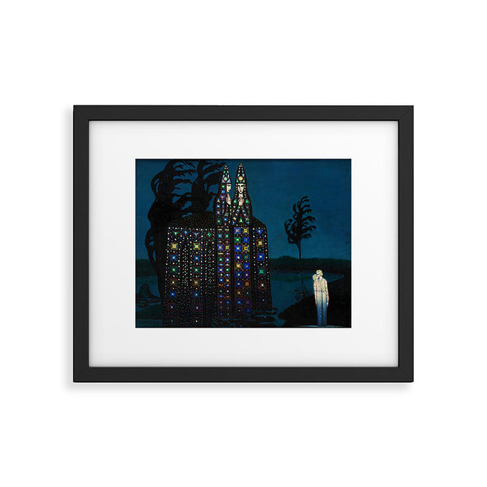 'Confirmation of Love,' Magical Realism Portrait Painting by BolesÅaw Biegas Framed Art Print Gallery Image 1