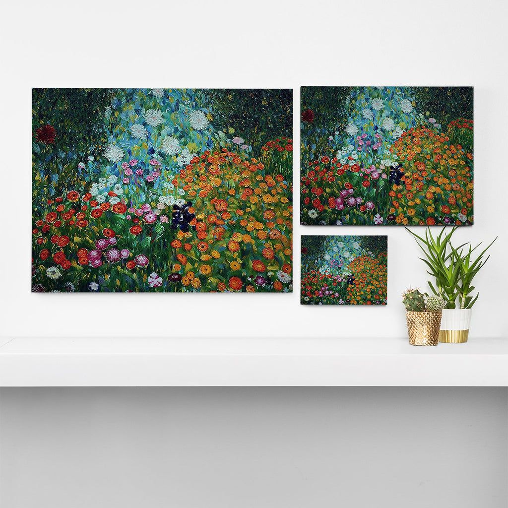 Flower Garden Riot of Colors by Gustav Klimt Canvas Print Gallery Image 3
