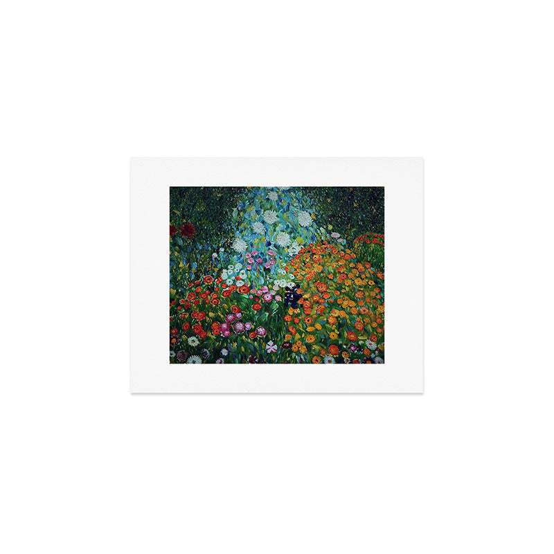 Flower Garden Riot of Colors by Gustav Klimt Art Print Gallery Image 1