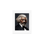 Frederick Douglass, African American Civil Rights Pioneer portrait painting Art Print Gallery Image 1