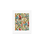 Frida's CoyoacÃ¡n Mexican Garden of Casa Azul Lush Tropical  floral painting Art Print Gallery Image 1
