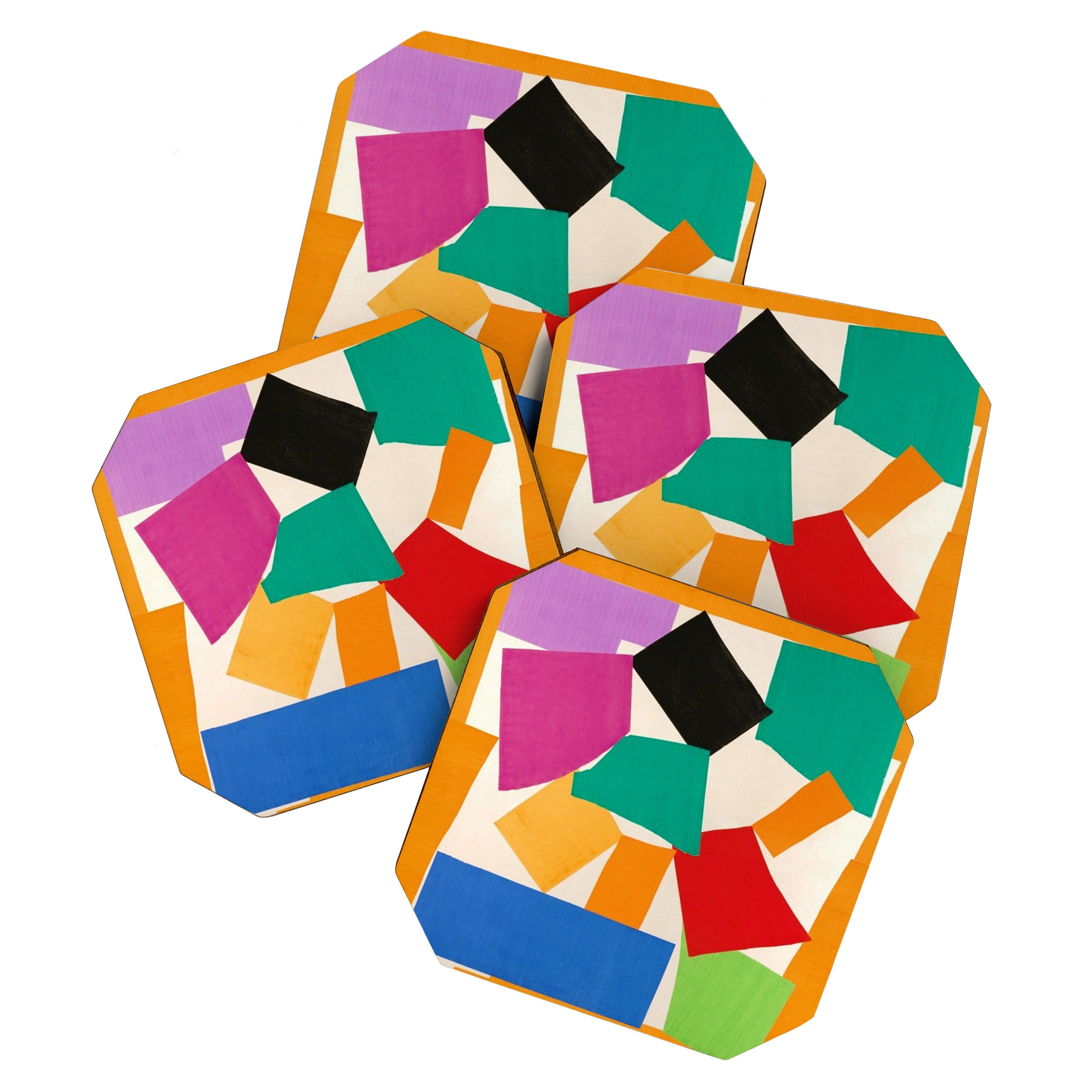 Henri Matisse - The Snail cut-out series portrait painting Coaster Gallery Image 1