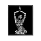 Jazz Age Josephine Baker in Folies Bergère Bananas Costume black and white photography Framed Canvas Print Gallery Image 8